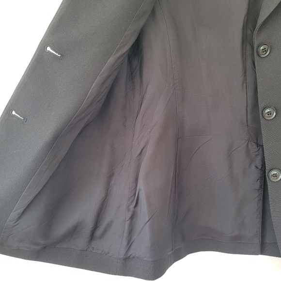 COUR CARRE Black Peak Collar Blazer Jacket - Picture 7 of 8